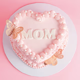 Sweet E's Bake Shop Mother's Day Vintage Heart Vanilla Bean Cake