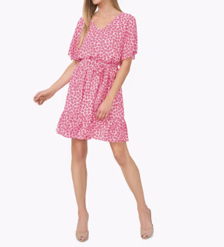 CeCe Ruffle Hem Dress