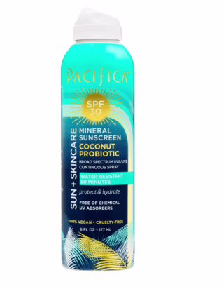 Mineral Sunscreen Coconut Probiotic Spray