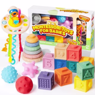Joyfy 4-in-1 Montessori Toys for Babies