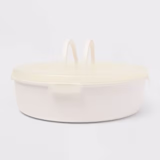 Sun Squad Large Round Packable Serving Set White