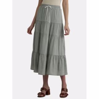 Tiered Midi Skirt