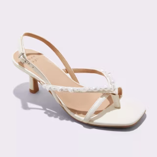A New Day Women's Marin Thong Heels with Memory Foam Insole