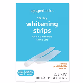 Amazon Basics 10 Day Teeth Whitening Strips Kit