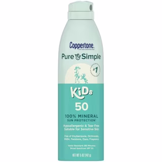 Coppertone Pure & Simple Kids Spray Sunscreen SPF 50