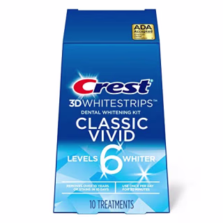 Crest 3D Whitestrips Classic Vivid Teeth Whitening Strip Kit