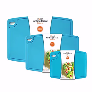 Liflicon Silicone Thick Cutting Board Mats Set