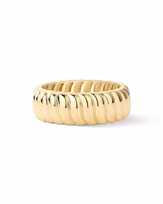 PAVOI 14K Yellow Gold Plated Chunky Statement Ring