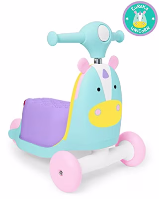 Skip Hop 3-in-1 Baby Activity Push Walker & Ride-On Scooter