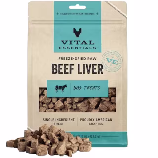 Vital Essentials Beef Liver Dog Treats