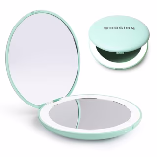 Wobsion LED Lighted Travel Makeup Mirror