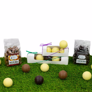 Wilbur's of Maine Chocolate Confections 18th Hole Chocolate Golf Ball Gift Set