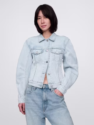 Gap Barrel-Sleeve Icon Denim Jacket