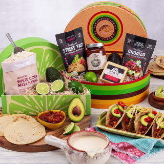 GourmetGiftBaskets.com Homemade Tacos and Queso Gift Box