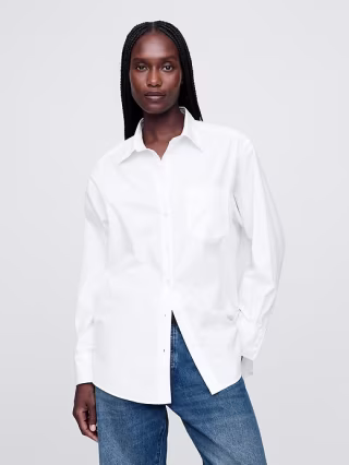 Gap Organic Cotton Poplin Big Shirt