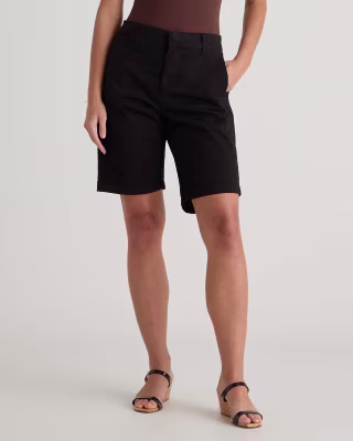 Quince Organic Stretch Cotton Chino Bermuda Shorts