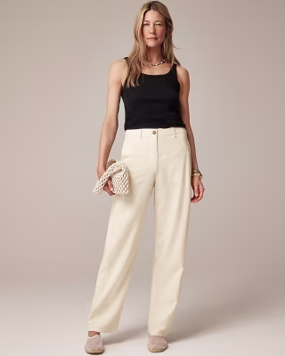 Relaxed Barrel Leg Pants