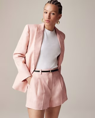 J.Crew Lucia Short in Stretch Linen Blend