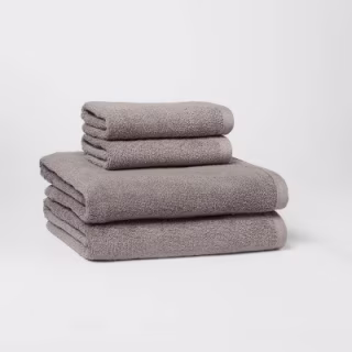 Room Essentials Antimicrobial Assorted Bath and Hand Towels (Set of 4)
