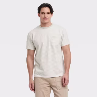 Goodfellow & Co Men's Vintage Short Sleeve Pocket T-Shirt