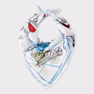 A New Day Rustic Meal Graphic Scarf