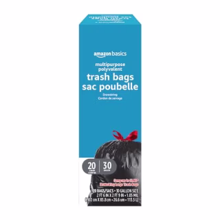 Amazon Basics Multipurpose Drawstring Trash Bags