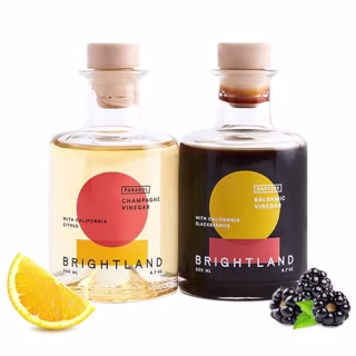 Brightland The Pair: Balsamic Vinegar & Champagne Vinegar Duo 