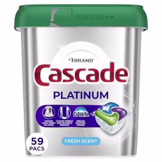 Cascade Platinum Dishwasher Pods (59-Count)