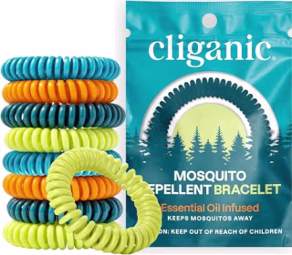 Cliganic 10 Pack Mosquito Repellent Bracelets