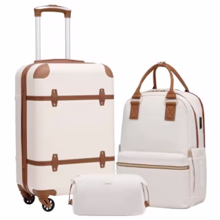 Coolife Luggage Set 3 Piece Suitcase Set