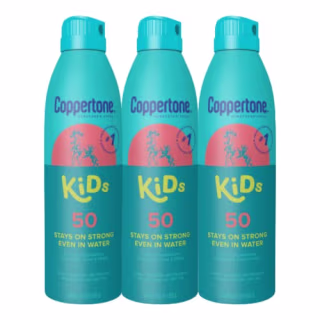 Coppertone Kids Sunscreen Spray SPF 50 (Pack of 3)