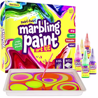 Dan&Darci Marbling Paint Art Kit for Kids