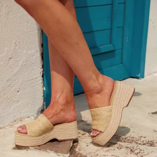 Eqaudes Platform Espadrille Wedges