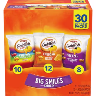 Goldfish Crackers Big Smiles Variety Pack