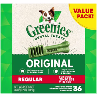 Greenies Original Regular Dental Dog Treats