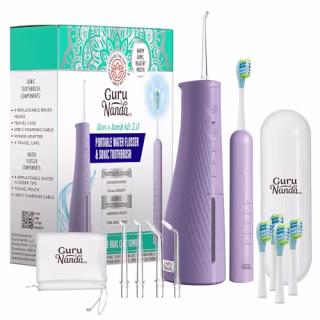 GuruNanda Electric Toothbrush with Water Flosser Combo