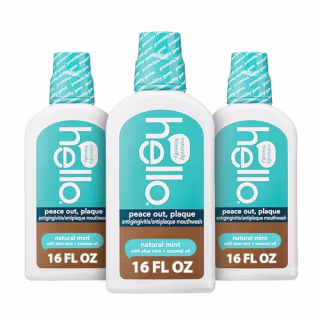 Hello Peace Out Plaque, Antigingivitis Alcohol Free Mouthwash