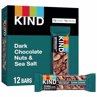 KIND Nut Bars, Dark Chocolate Nuts and Sea Salt