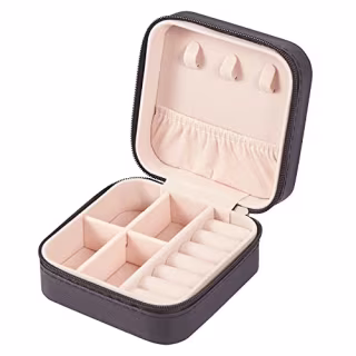 LETURE PU Leather Small Jewelry Box