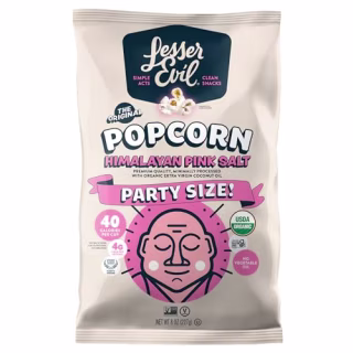 Lesser Evil Organic Pink Himalayan Salt Popcorn 8 OZ