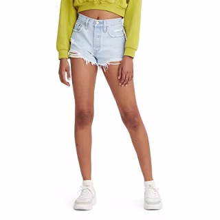 Levi's Women's 501 Original Shorts, Ojai Top-Light Indigo, 30