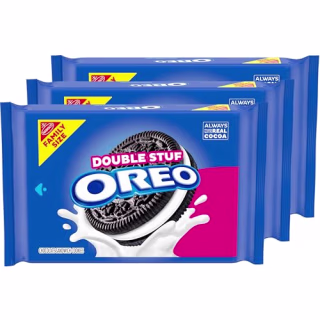 Oreo Double Stuf Chocolate Sandwich Cookies