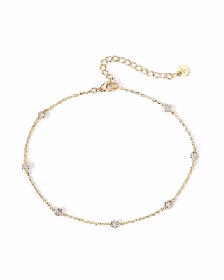 PAVOI 14K Yellow Gold Plated Anklet