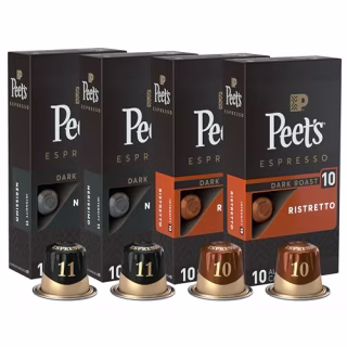 Peet's Coffee Dark Roast Espresso Capsules Variety Pack