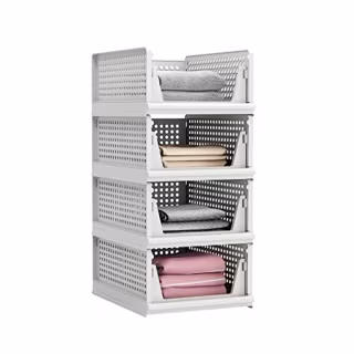 Proarea Stackable Plastic Storage Bins