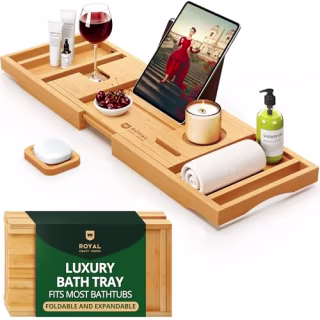 Royal Craft Wood Luxury Bathtub Caddy