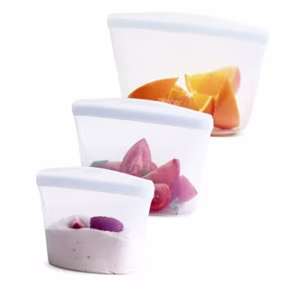Stasher Premium Silicone Reusable Food Storage Bags 3-Pack
