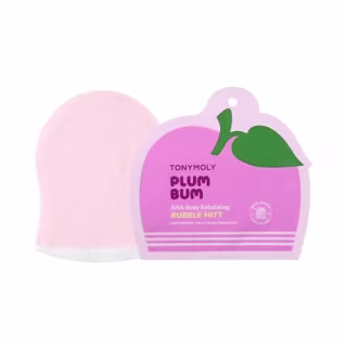 TONYMOLY Plum Bum AHA Exfoliating Bubble Mitt