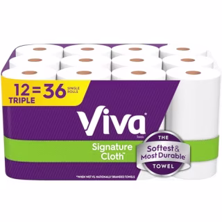 Viva Signature Cloth Paper Towels (12 Rolls)