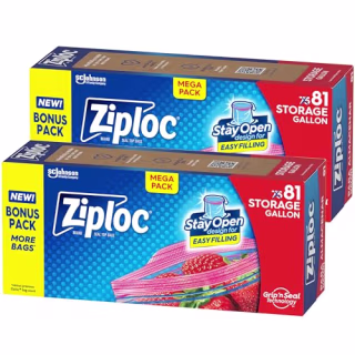 Ziploc Gallon Food Storage Bags (Pack of 2)